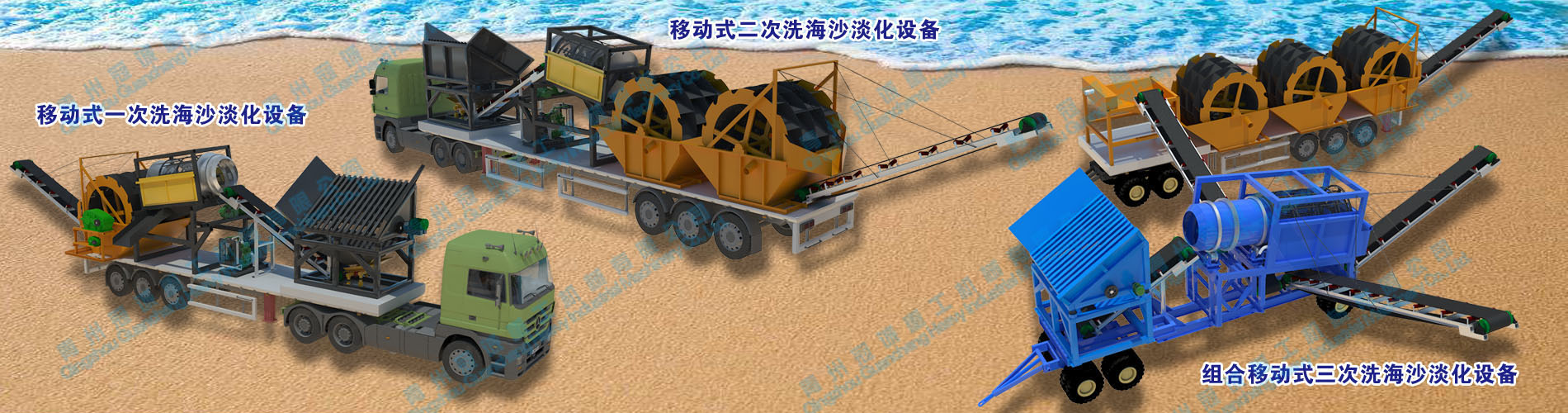 车载移动式海砂淡化设备-海砂处理-海砂净化-洗砂机械
